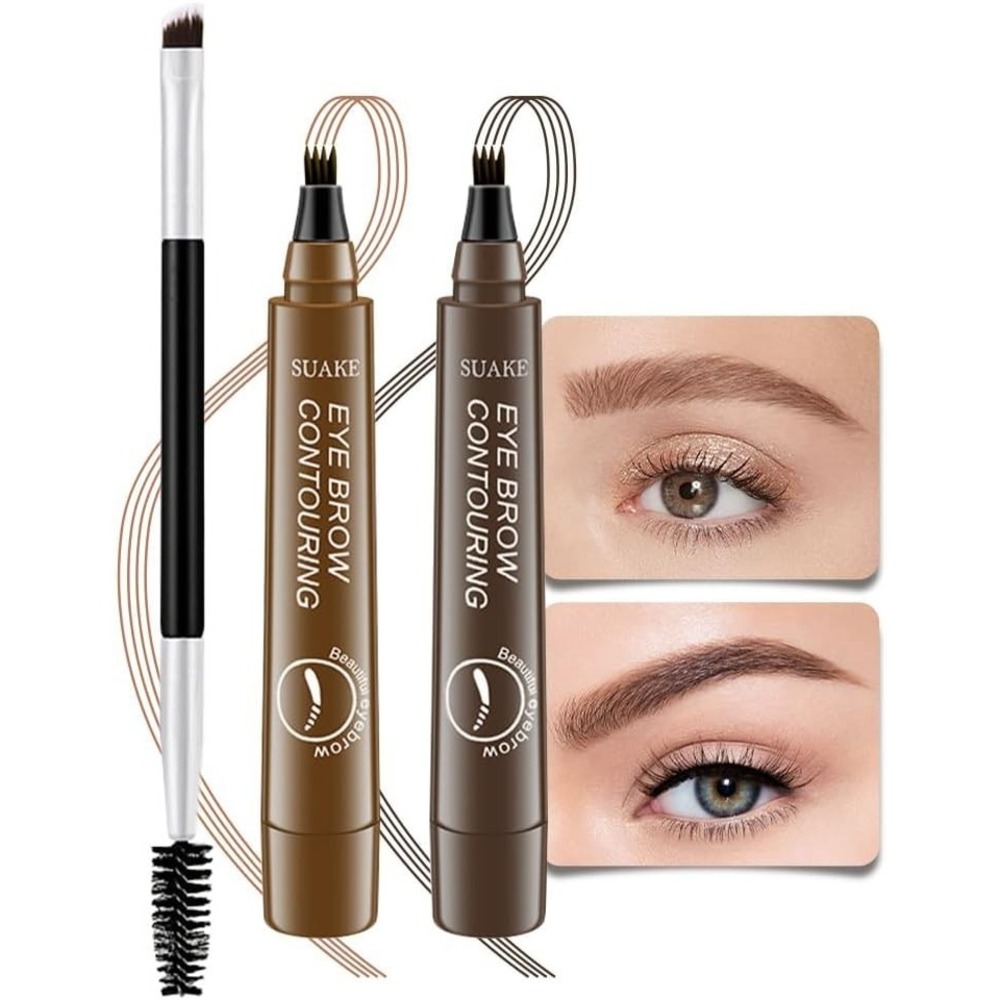 SUAKE Tint My 4-tip Brow Eye Color Four Fork Dual-ended Eyebrow Contouring Pen